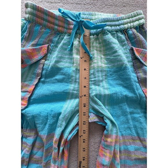 Free People Crafted Cargo Plaid Balloon Pants Women's XS - Picture 3 of 8